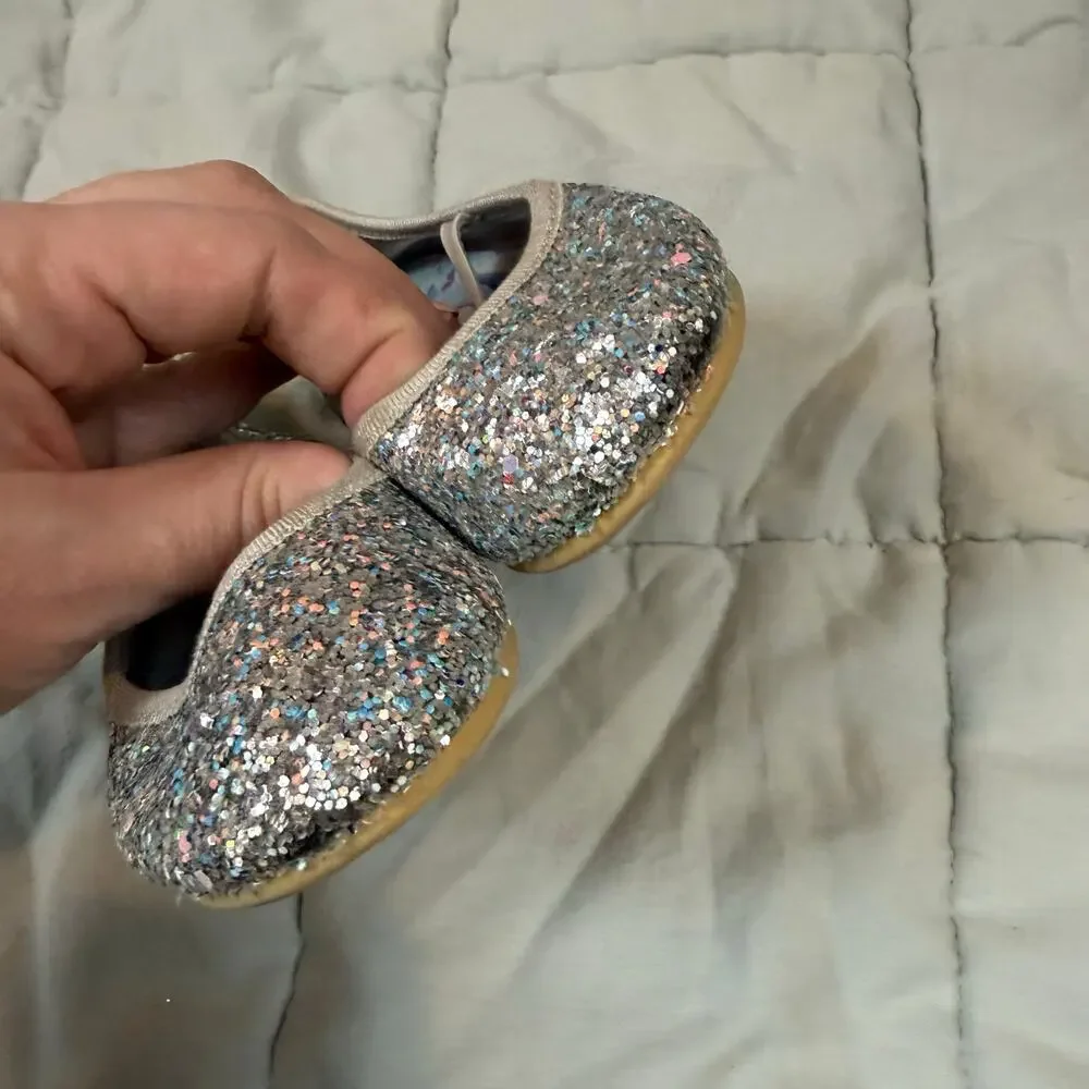 Disney x H&M Glittler Sparkle Frozen Shoes Flats Little Girl 8